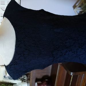 Chaps Navy Lace Dress size 4